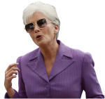 Emma Thompson The Sheep Detectives Purple Coat - Image 2